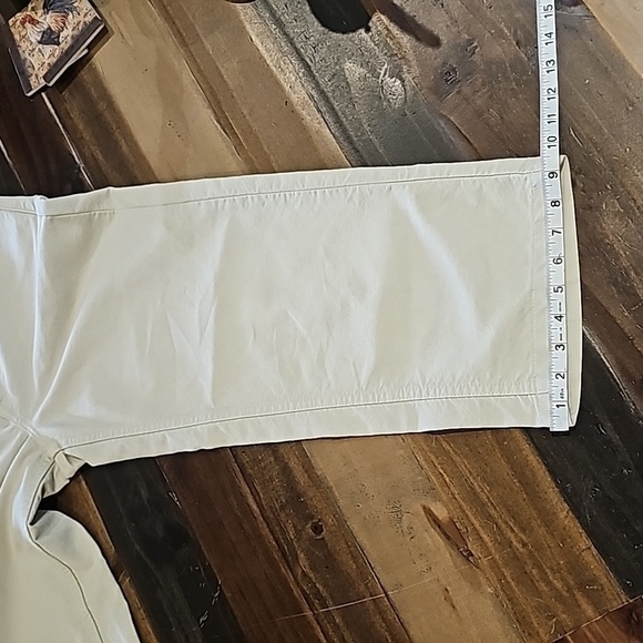 Levi's 577 Cream Wide Leg Cropped Pants Size 8 - Picture 11 of 12